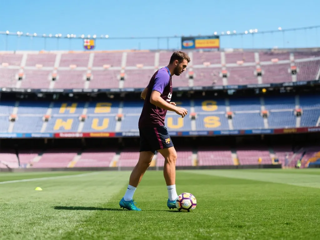 FIRO在巴塞罗那训练场上的身影